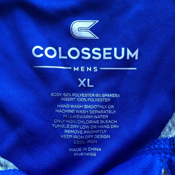 Colosseum Gray/Blue Florida Gators Short Sleeves Polo Shirt Men’s Size XL Active - Picture 3 of 16